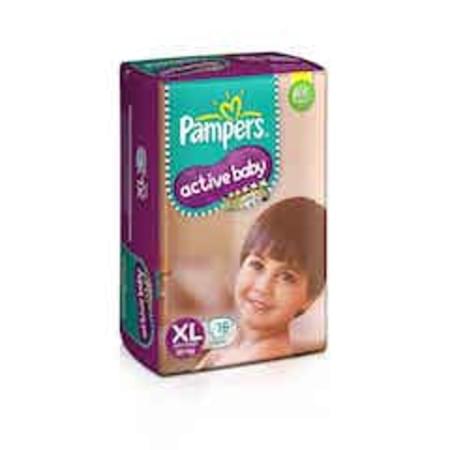 Pampers Active Baby Diapers Extra Large Size 16 Pieces